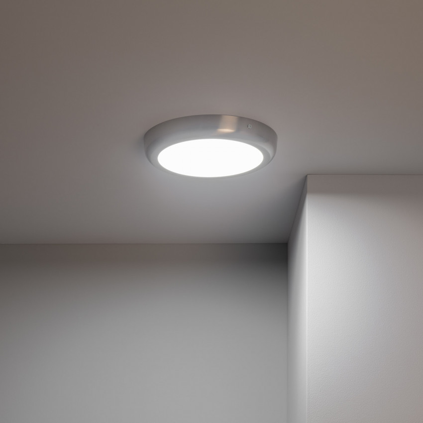 Silver Round Design 18W LED Surface Panel