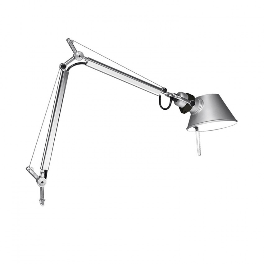 ARTEMIDE Gloss White Tolomeo Micro Table Lamp with Fixed Support