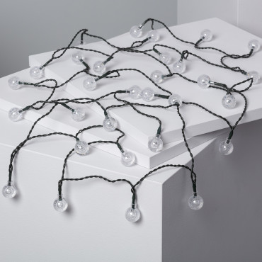 Outdoor Solar Garland 30 LED Balls 5m - 3000K