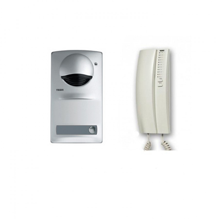  House 2-Wire Door Entry Kit with Series 7 Surface Mounted Panel and Telephone TEGUI 375710 1