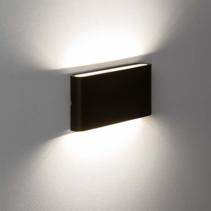 Aplique LED Luming Rectángulo 12W Negro