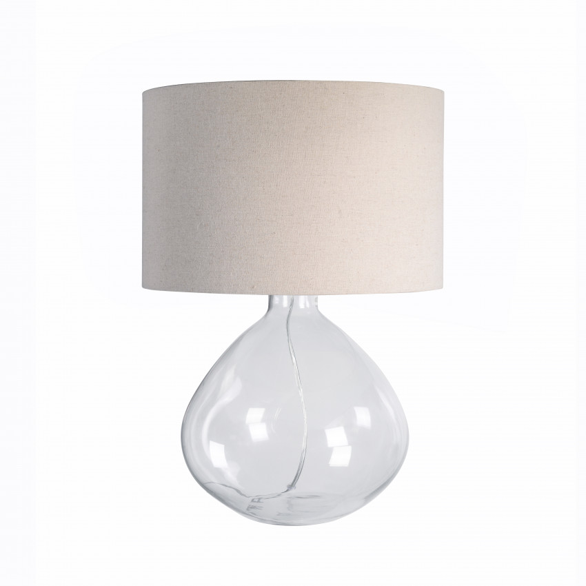 Marseille Glass & Fabric Table Lamp 