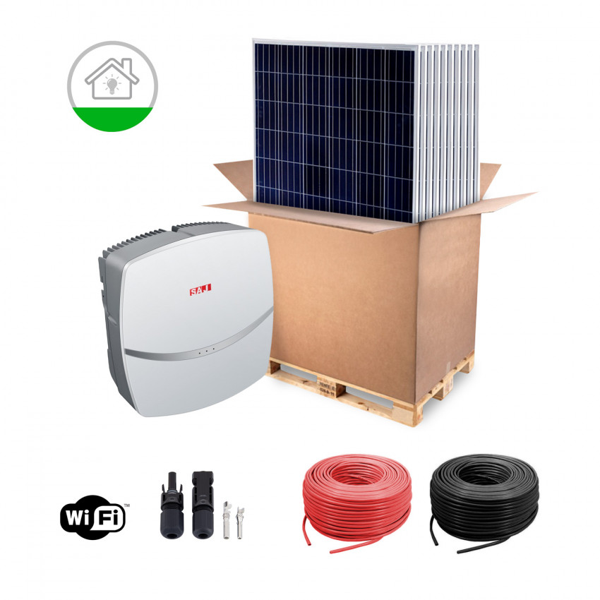 Self-Consumption SAJ Residential Solar Kit Single Phase 3-5 kW TRINA SOLAR Panel