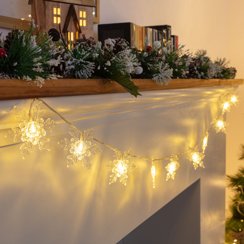 Snowy 1.2m Garland with Battery