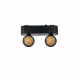 Foco Carril Doble LED Magnético Monofásico 25mm Super Slim 10W 48V CRI90 Negro (UGR16)