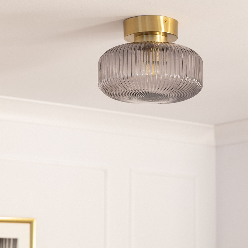 Windsor Metal & Glass Ceiling Lamp 