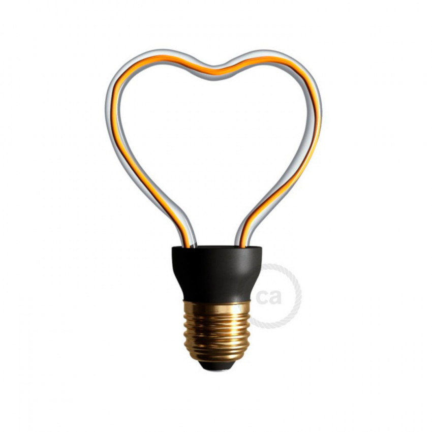 8W E27 Creative-Cables Art Heart SEG50148 Dimmable Filament LED Bulb