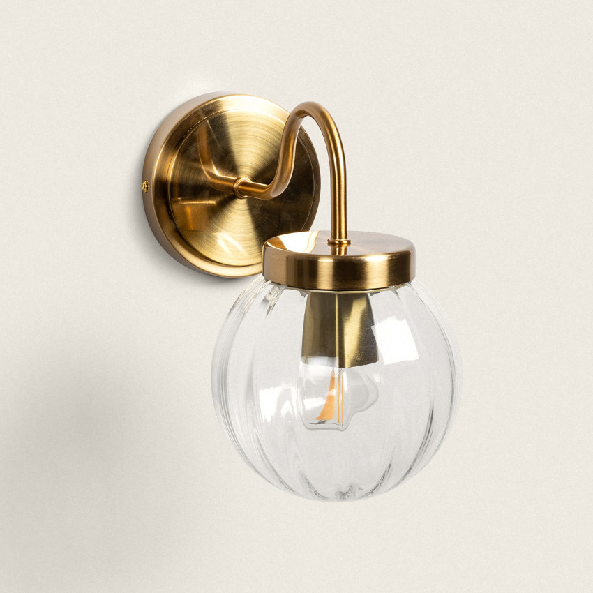 Driyah Metal & Glass Outdoor Wall Lamp 