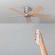 Ventilador de Techo Flatiron Madera 132cm Motor DC
