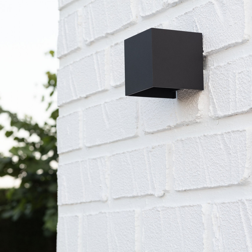 6W Eros Aluminium Black LED Wall Lamp with Double Sided Lighting 