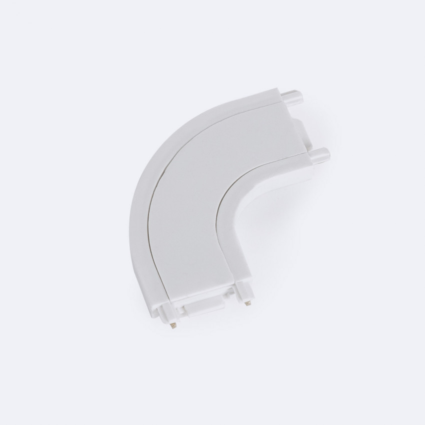 Curved L-Type Connector for Single Phase 25mm Super Slim 48V Surface Mounted Magnetic Rail