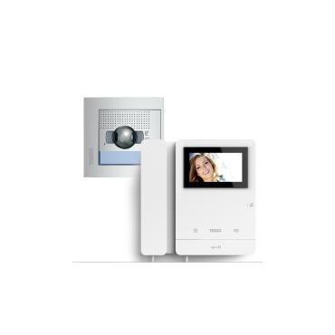 1 House 2-Wire Video Entry Kit with SFERA NEW Panel and Serie 8 Monitor TEGUI 378111 - White