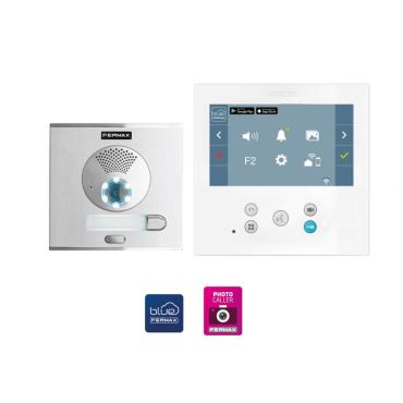 FERMAX 9471 DUOX Plus WIFI 1L CITY VEO-XL 7" 1 Doorbell Video Entry Kit - White