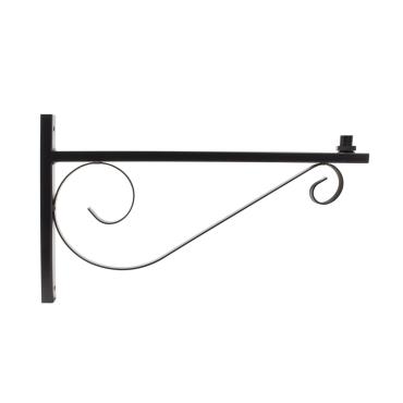 60cm Wall Support for Street Lights - Black