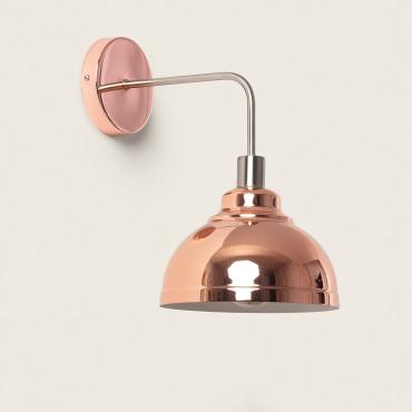 Saloon 1 Spotlight Metal Wall Lamp for E14 Bulb - Brass