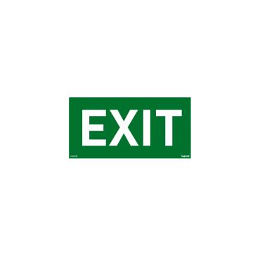 LEGRAND 661680 Exit Marking Label - Green