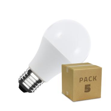 Pack of 5 6W E27 A60 470 lm LED Bulbs - Several options