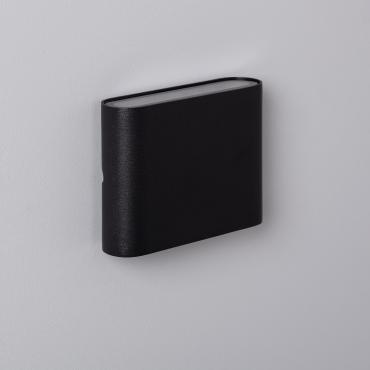 6W Luming Black Square Aluminum IP65 Double Sided LED Outdoor Wall Light - 4000K
