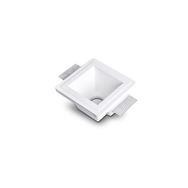 Downlight Square Plasterboard integration for GU10 / GU5.3 LED Bulb UGR17 153x153 mm Cut Out - White
