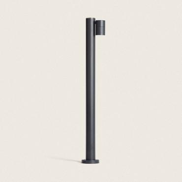 Stone Stainless Steel Outdoor Bollard 90cm - Antharacite