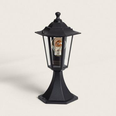Crown Outdoor Aluminium Fence Post Light 36cm - Black