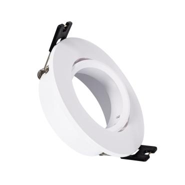 Tilting Circular Downlight Ring for GU10/GU5.3 LED Bulb with Ø 75 mm Cut-Out - White