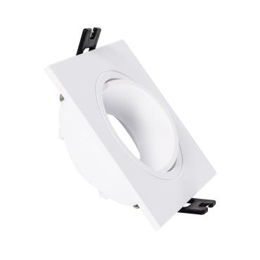 Square Tilting Downlight Frame for GU10 / GU5.3 LED Bulb Cut Ø 75 mm - Matte Black