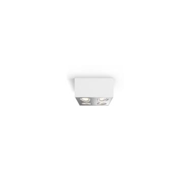 PHILIPS Box Warmglow 18W Four Spotlight LED Ceiling Lamp - White