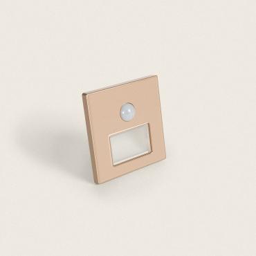 Indra 1.5W Recessed Outdoor Spotlight with PIR Sensor - Pink Gold