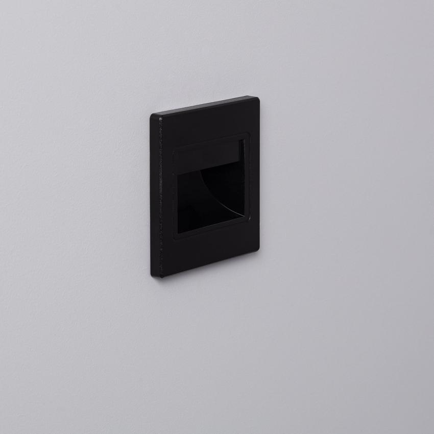 Product photography: 1.5W Randy Recessed Wall LED Spotlight in Black