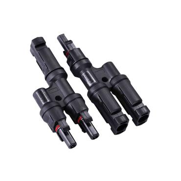 Multi-Contact MC4 2/1 IP68 Connectors for a 4-6mm² Cable - Black