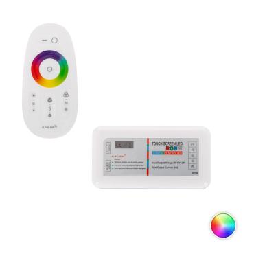 Tactile Dimmer Controller for 12/24V DC RGBW LED Strips with RF Remote Control -