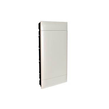 LEGRAND 135064 Practibox S Flush-mounted Box for Prefabricated Partition Walls 4x12 Modules Smooth Door - White