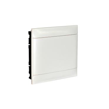 LEGRAND 137047 Practibox S Flush-mounted Box for Conventional Partition walls 2x18 Modules Smooth Door - White