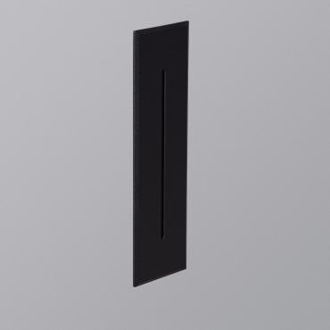Wabi Rectangular Black Linear Aluminium Outdoor Step Light -