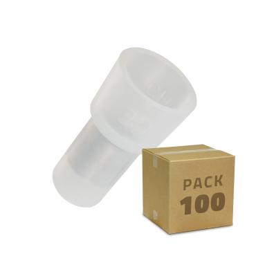 Pack of 100 Blind Splice for Cable End Connections - 7 mm