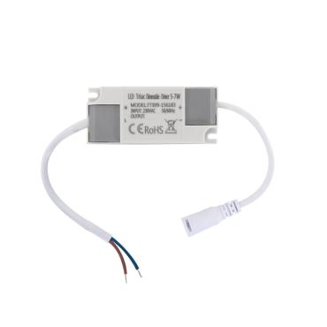 Driver Dimmable 5-7W 100-265V Output 12-24V TRIAC Flicker-free - 7 W