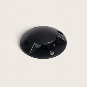 3W Gimsha 1L Outdoor Recessed Ground Spotlight in Black -