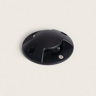 3W Gimsha 2L Outdoor Recessed Ground Spotlight in Black -