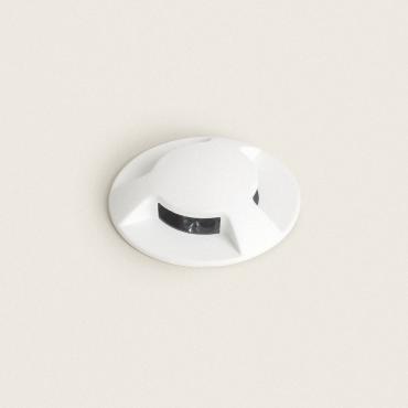 3W Letso 3L Outdoor Recessed Ground Spotlight in White -