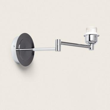 Kanpi Wall Lamp Base with Lampholder - Silver