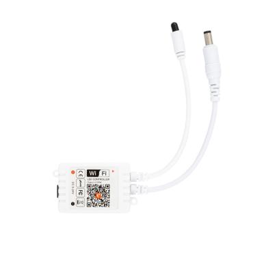 WiFi Dimmer Controller for 12/24V DC Monochrome LED Strip -