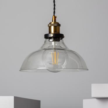 Springsteen Metal and Glass Pendant Lamp - Bronze