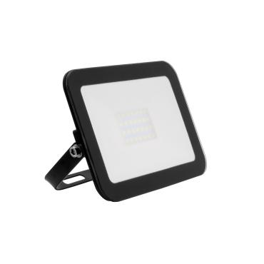 Black 20W 120lm/W IP65 Glass Slim LED Floodlight - Several options