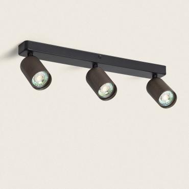 Breixo 3 Spotlight Aluminium Ceiling Lamp - Black