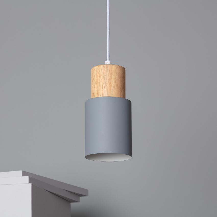 Kidonge Aluminium & Wood Pendant Lamp