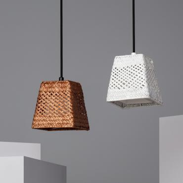 Gata Natural Fibres Pendant Lamp - White