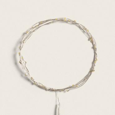 2m Warm White Wire Outdoor LED Garland - 2700K