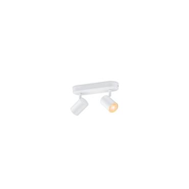 WiZ Imageo Dimmable RGB Smart Wifi + Bluetooth 4.9W Two Spotlight Ceiling Lamp - Black