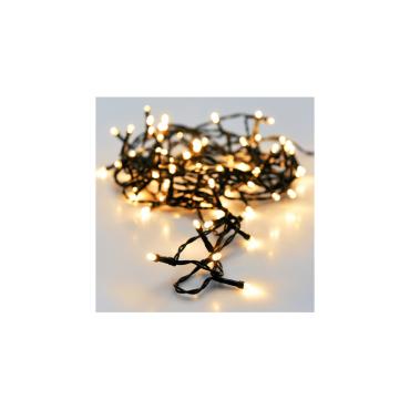 9m Black Cable Warm White Outdoor LED Garland - 2700K